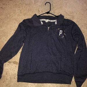 Quarter zipped sweatshirt